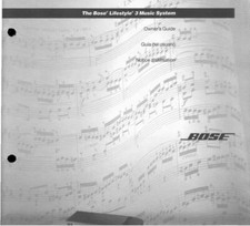 Bose Lifestyle 3 Series II Owner  s Guide Manual