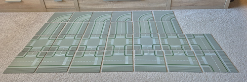 Lego City Straßenplatten - 6x Geraden/6x Kurven/8x T-Kreuzung/6x Kreuzung 90er - Bild 5 von 5