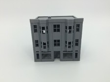 20th Century 3 Story BLOCK SHOPS Building - N Scale 1:160 - 3D PRINTED Model USA