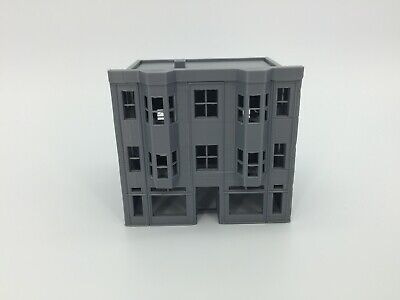 20th Century Art Deco Store with Upstairs Apartment Building N Scale 1:160 3D