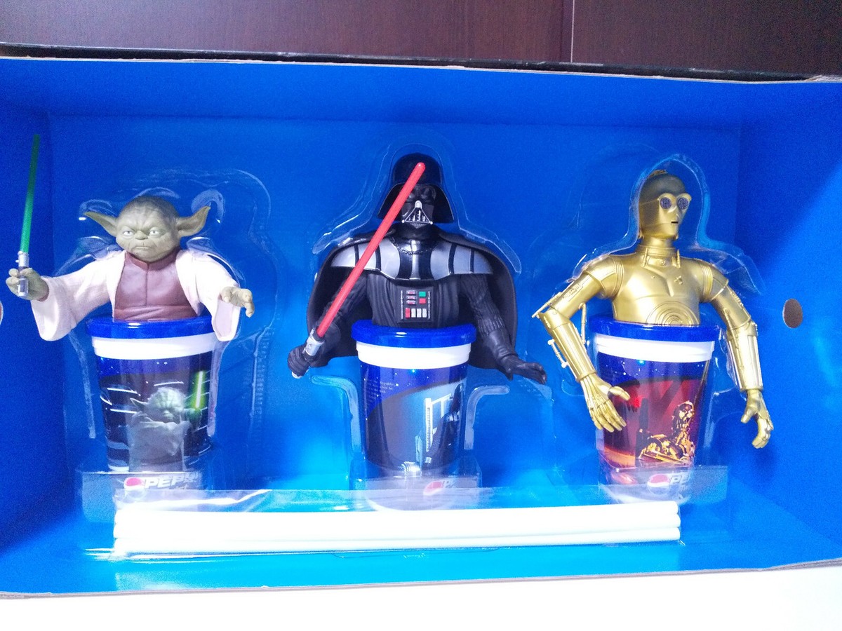 STAR WARS EPISODE Ⅲ PEPSI Twist STAR WARS Cup TOPPER SET Age 13+