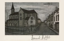Bernard Buffet, Artist Signed Postcard Copy