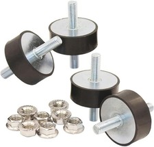 M10 Rubber Vibration Isolator Mounts Double Stud Shock Absorber Isolation Ant...