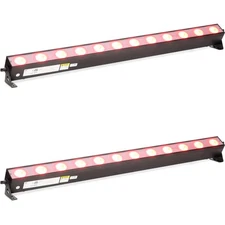 ADJ UBL12H 240-watt RGBAL+UV HEX LED Light Bar Wash Pair
