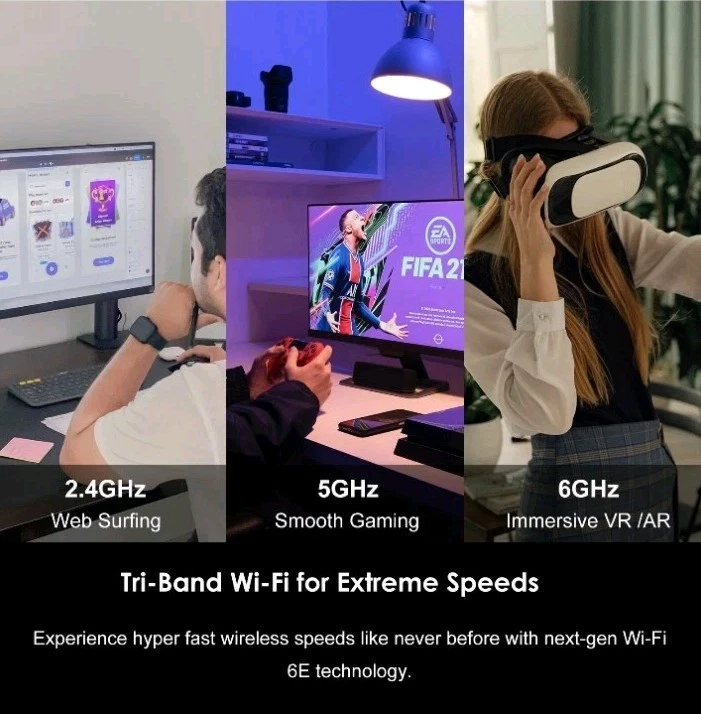 Wavlink AX3000 PCIe WiFi Card WiFi 6E Network Adapter. Tri-Band - Image 3 of 4