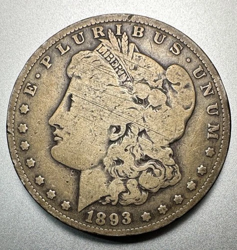 1893-O  MORGAN DOLLAR   VG DETAILS  KEY DATE  #1560