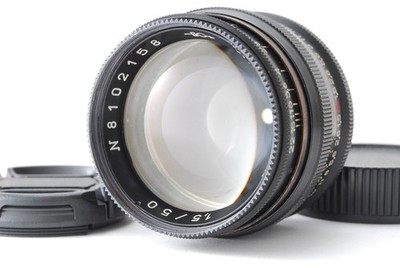 Rare!! Black [ALMOST MINT] KMZ Jupiter 3 50mm f/1.5 Lens L39 LTM Leica L JAPAN