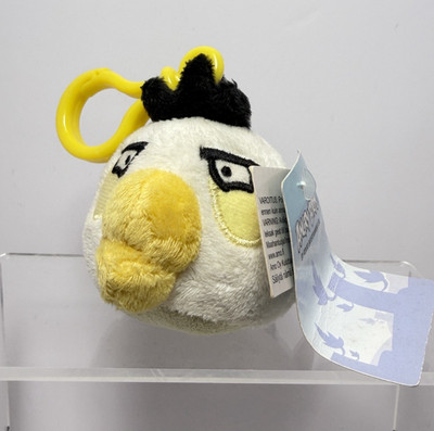 AS-IS Commonwealth Angry Birds White Bird 3'' Backpack Clip-on Plush Toy w/Tag