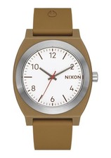 Nixon Time Teller OPP Brown Silicone Strap Unisex Watch A1361-5205