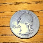 1945-D Washington Quarter Silver Circulated Denver US Coin
