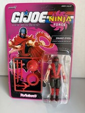 Super 7 Reaction  G.I. Joe Ninja Force Snake Eyes Target exclusive