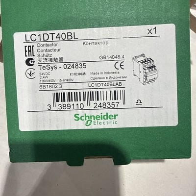 NEW* SCHNEIDER ELECTRIC CONTACTOR LC1DT40BL FREE US SHIPPING