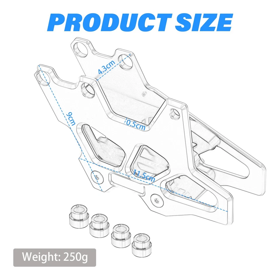 3D Rear Chain Guide Cover Protector Slider For SUZUKI DRZ 400S DRZ 400E DRZ400SM — 第 3/4 张图片
