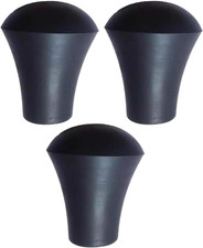 3Pcs Black anti Skid Drum Feet Holder, Drum Leg Tip, Professional Percussion Acc