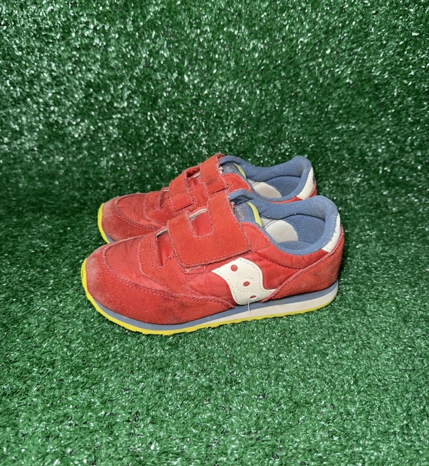 Saucony Niño Pequeño Niño Pequeño Talla 12 Bebé Jazz HL Tenis Zapatos Rojo Gancho y Lazo Foto 4 de 4