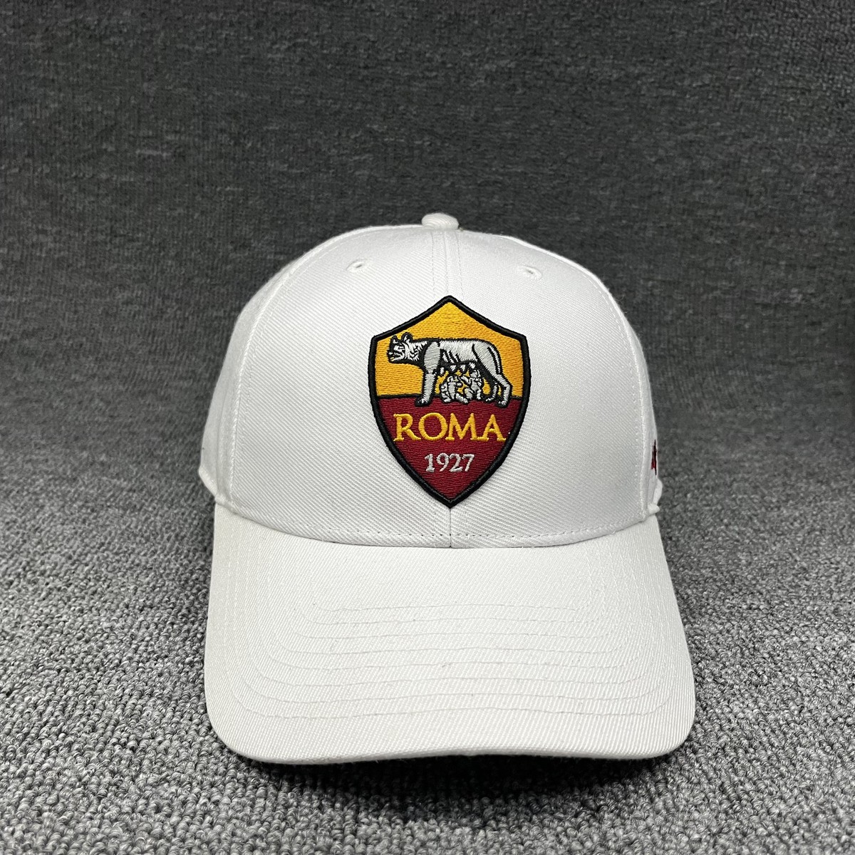 New '47 Brand AS Roma MVP Adjustable Baseball Cap White Soccer Hat