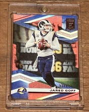 2020 Panini Donruss Elite Jared Goff #89 Aspirations Red Foil 53/84 SSP LIONS