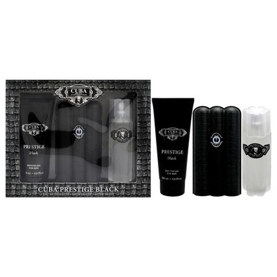 Cuba Prestige Black by Cuba for Men - 3 Pc Gift Set
