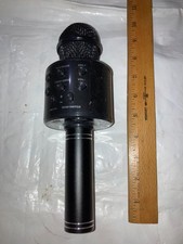 SARINA BLACK MICROPHONE GAMING KARAOKE SINGING GAME WIRELES MIC BULIT IN SPEAKER