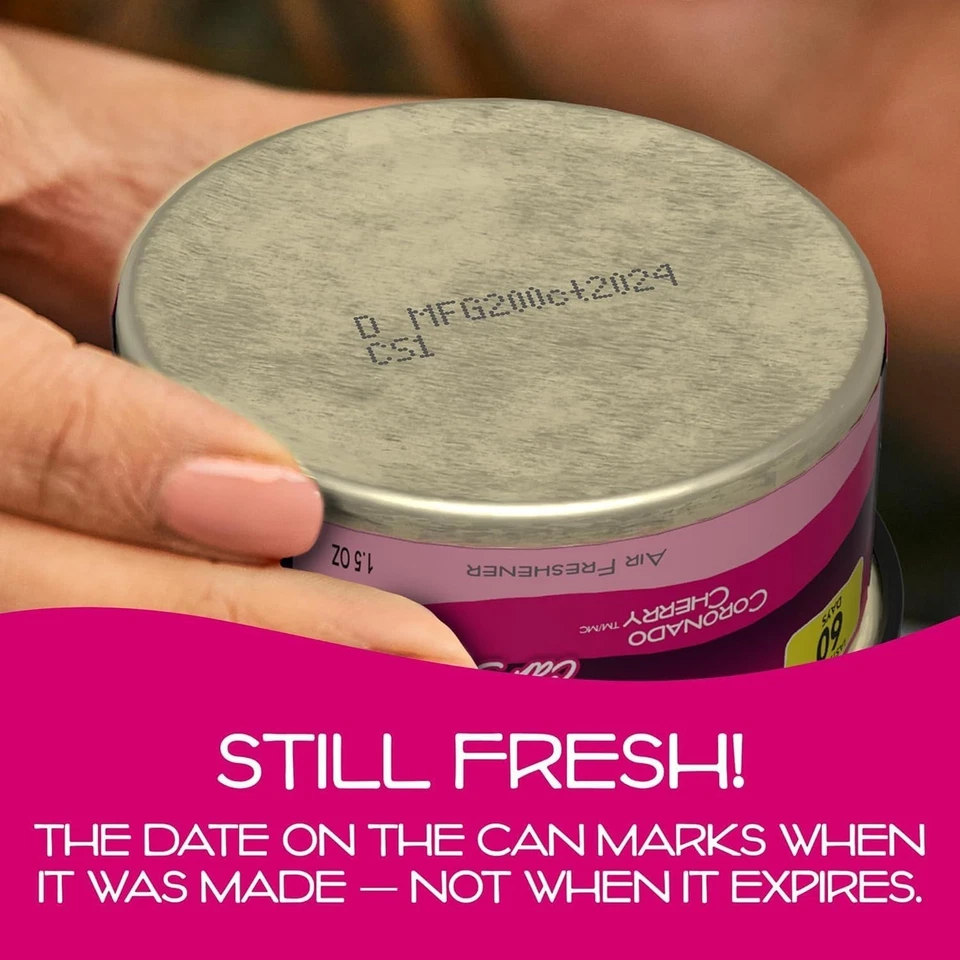 Ambientador California Scents paquete de 12 latas a prueba de derrames Coronado Cherry 1,5 oz Foto 4 de 4