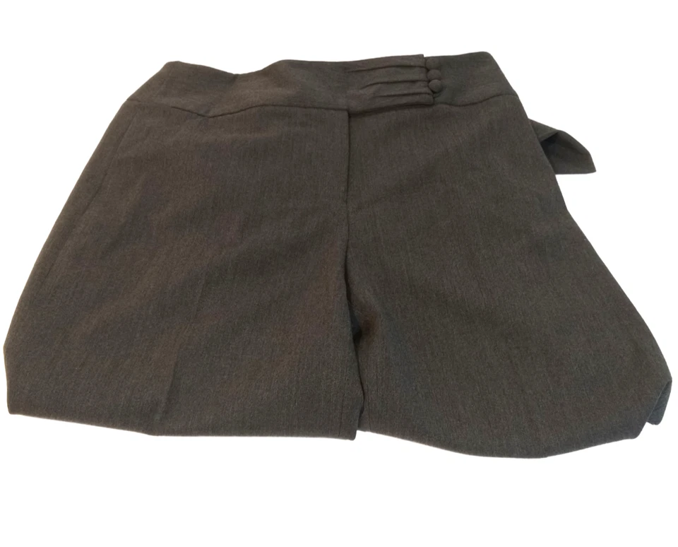 Peter Nygard Slack Dress Pants Womens Size 6 Charcoal Gray Flare Leg Office - Image 2 of 4