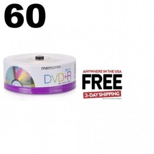 60 Memorex 32020060154 16X DVD+R 4.7GB Eco Spindle Base **1-3 DAYS