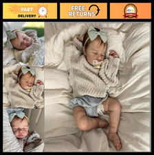 Lifelike 19" Reborn Baby Doll Girl - Realistic Sleeping Silicone Full Body Toy