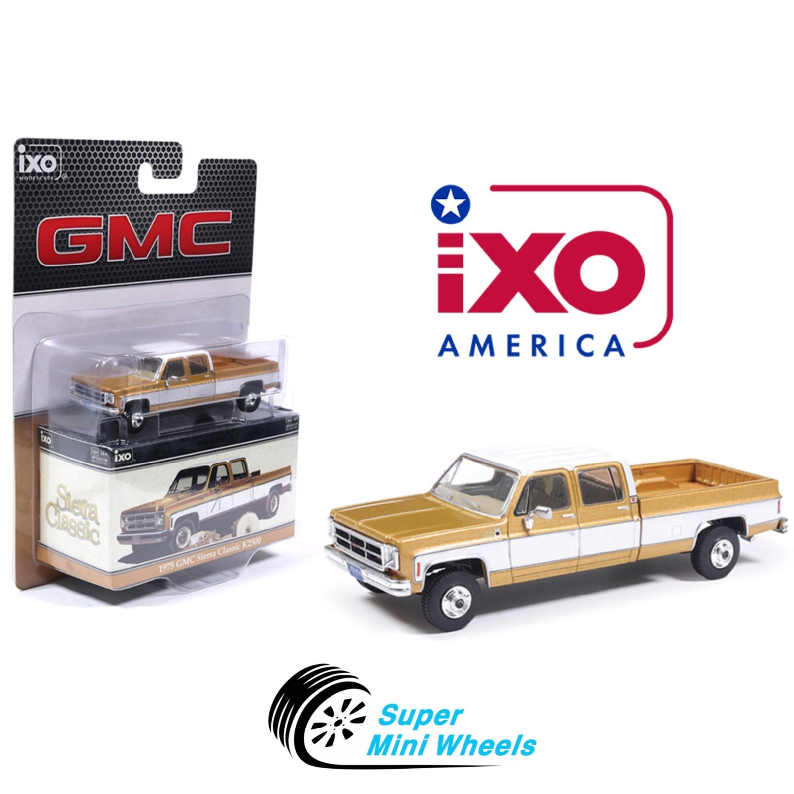 IXO Model 1:64 1975 GMC Sierra Classic – Yuba Gold