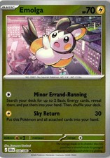Pokemon TCG Emolga 030/086 Reverse Holofoil ME04: Chaos Rising