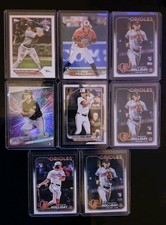 Jackson Holliday Rookie 8 Card Lot Chrome Foils Base 2024 Topps Baseball