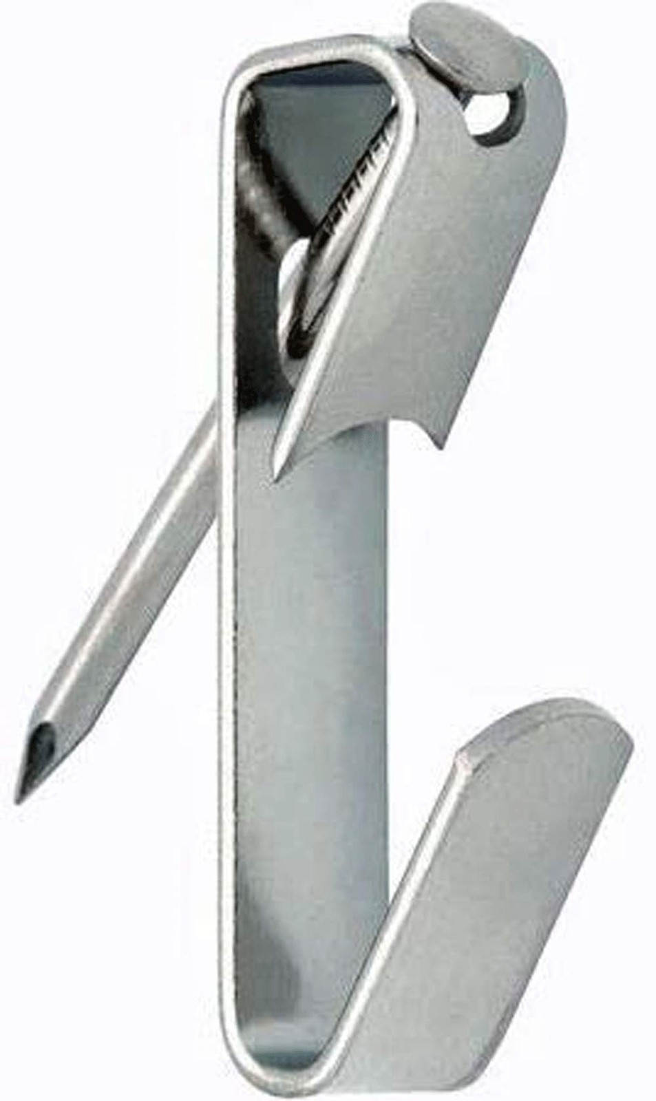 Extra Heavy Duty 20 Pack of 50 LB Zinc Plated Steel Picture Hangers with Nail...