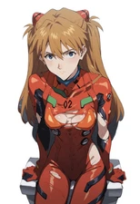 Asuka Shikinami Langley Vinyl Car Decal Sticker 7" Weatherproof