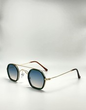 Vintage-Inspired Gradient Sunglasses: UV Protection, Double Beam Design, Unisex