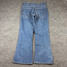 Vintage Levi's 646 Jeans 31x30 Orange Tab Bell Bottom Blue Denim 70s
