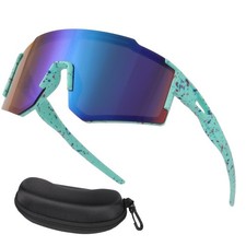 Sunglasses with Case Youth Baseball Sunglasses Softball Sports Sun Glasses UV...