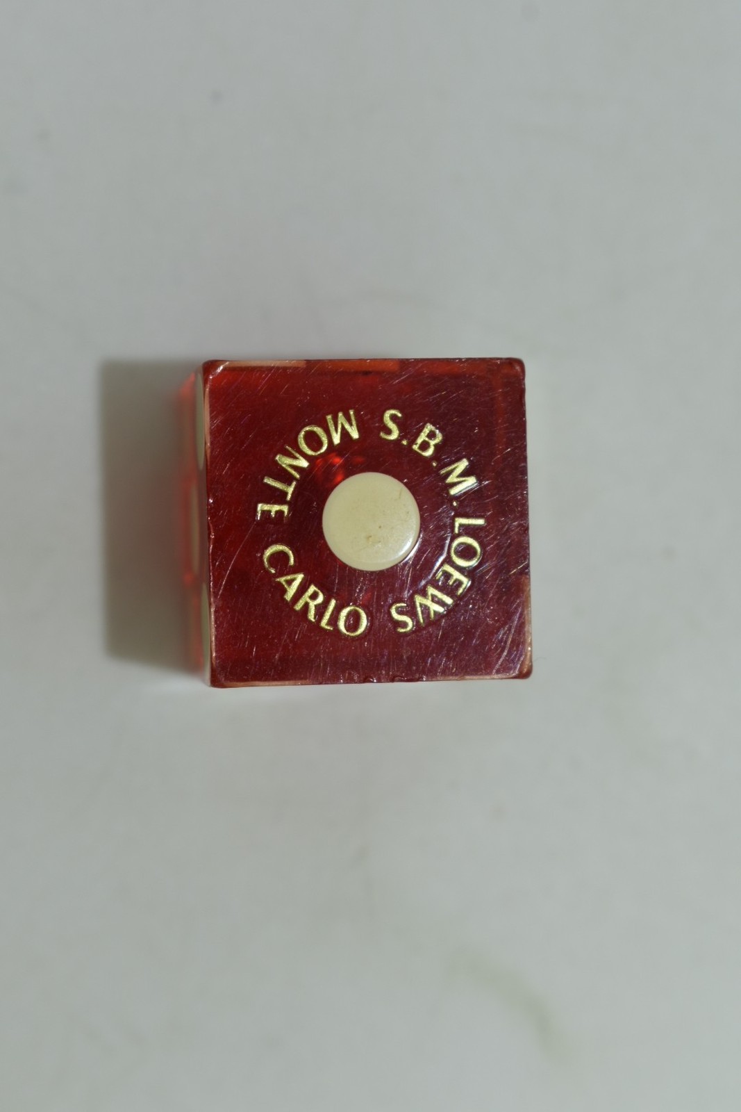 Dé de casino Monte Carlo S.B.M Loews B853 pour collectionneur de jeux vintage