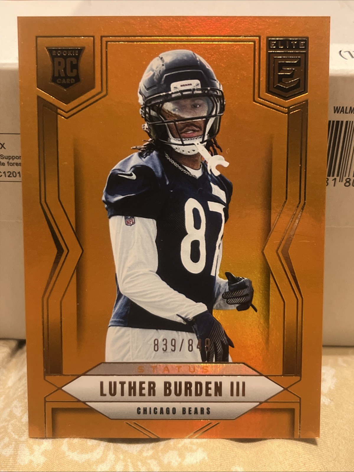 2025 Donruss Elite Football #118 Luther Burden III RC Orange Status /849
