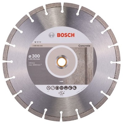 Diamanttrennscheibe Standard for Concrete, 300 x 20,00/25,40 x 2,8 x 10 mm