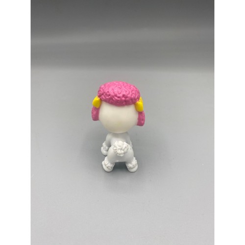 Barbie Haustier Hund Figur Pudel Welpe rosa creme gelb Schleifen - Bild 4 von 7