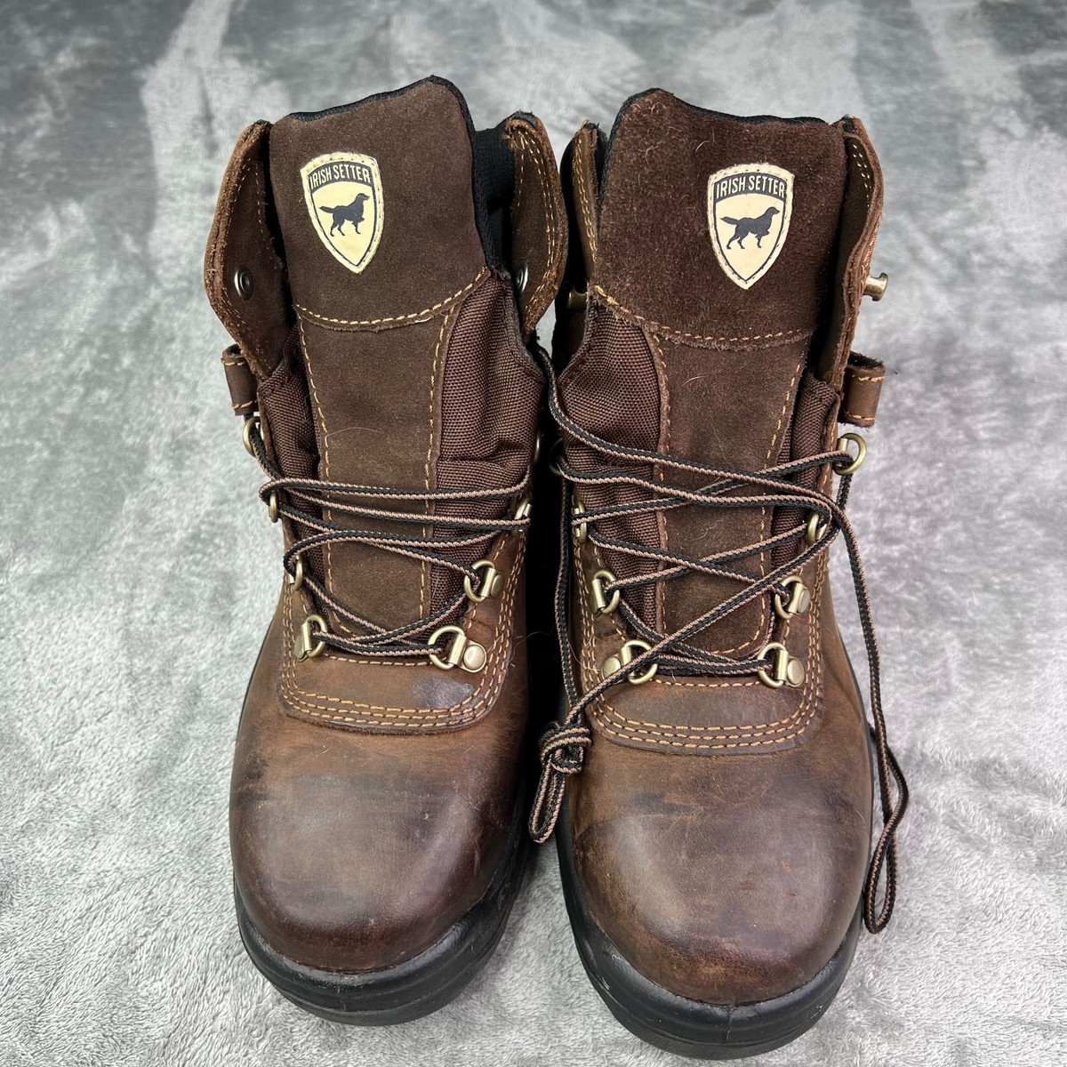 Irish Setter Ely Work Boots Men 7 Wide EE Brown Leather  display picture 1