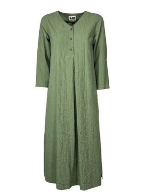 4.10 BottegaChilometriZero DD26702 Long Green Made in Italy Dress