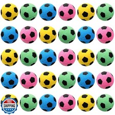 Skylety 32 Pieces Cat Soccer Balls Foam Sponge Football Cat Interactive Cats ...