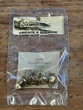CREATE A MISSION 5329 Miniatures 14mm BELLS GOLD Metal New Old Stock PACK of 4