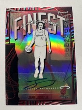 2025-26 Topps Finest Jaime Jaquez Jr. Auto /10 Red Refractor #FAU-JJ Heat