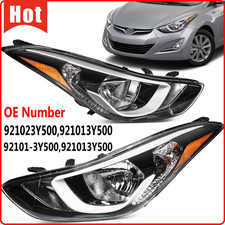 Pair For 2014 2015 2016 Hyundai Elantra Headlight Assembly Wbulbs Left Right Pair For 2014 2015 2016 Hyundai Elantra Headlight Assembly Wbulbs Left Right