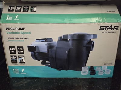 #ad STAR Water Systems 1.5 HP Programmable Pool Pump Energy Star STPP15VS 230V Nice $500.00