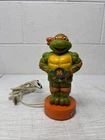Vintage 1990 TMNT Teenage Mutant Ninja Turtles Lamp Light MichaelAngelo  Working