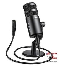 XLR Podcast Microphone, Cardioid Studio Dynamic Metal Mic Compatible PD100