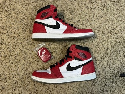 Jordan 1 Retro High Spider-Man Origin Story 555088-602 Sz 10