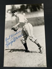 Lloyd Waner HOF Signed Rowe Photo Postcard Authentic Autograph - NICE! ??????